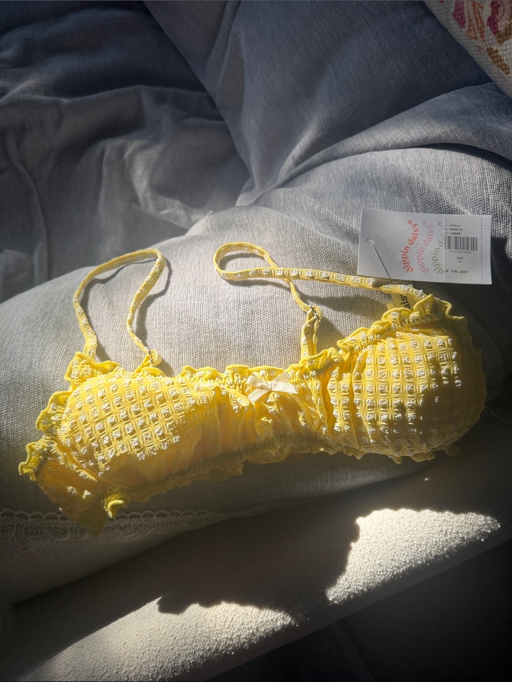 Dippin’ Daisys Yellow Bikini Top